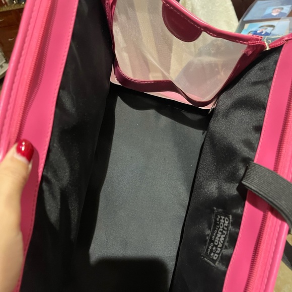 Outward hound pet carrier puppy purse bag pink sparkly bling bow - Picture 9 of 15